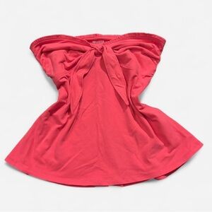Hollister Strapless Tie-Bust Babydoll Top